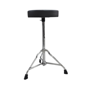 Banqueta Para Bateria Parquer Shadow Negra Simple Acero