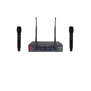 Microfono Inalambrico Hugel De Mano Dual Uhf Jru-300
