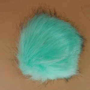 Pompón Sintético PS5 (verde con puntas negras)
