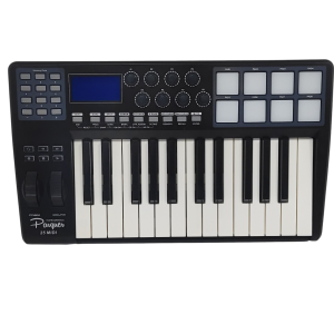 Controlador Midi 25 Teclas 8 Pads Lcd Parquer