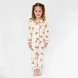Pijama Pantalón Osito, Beige