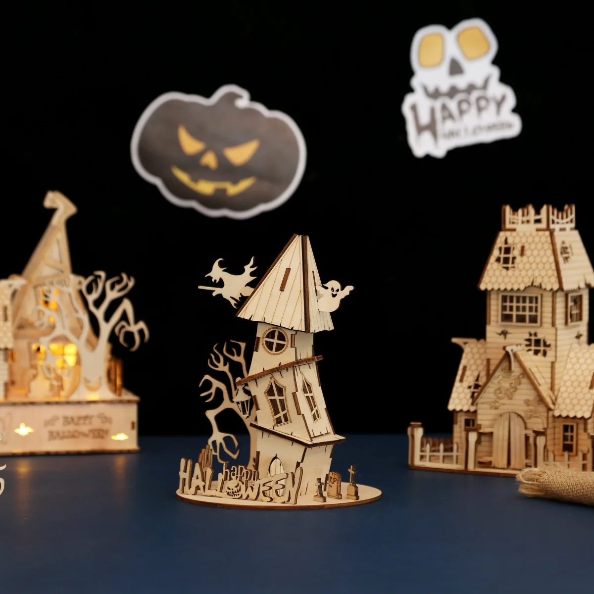 Casa Fantasma Halloween Madera 3D - Imagen 5