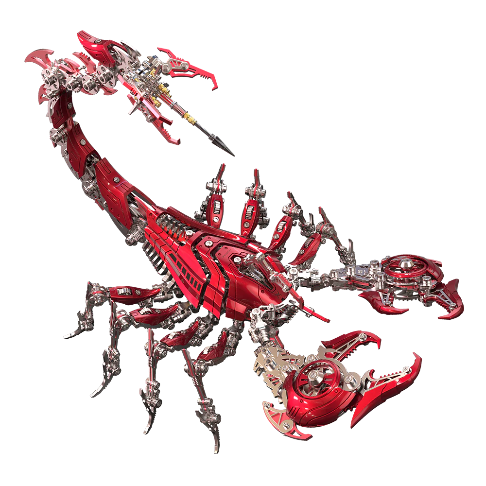 Rey Escorpión de Guerra Grande Mecánico Metal 3D - Imagen 2