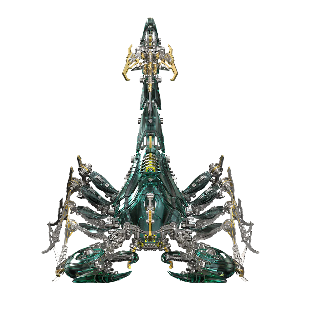 Rey Escorpión de Guerra Grande Mecánico Metal 3D - Imagen 9