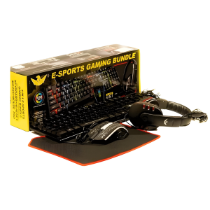 Set Teclado + Mouse + Pad + Auriculares Gamer