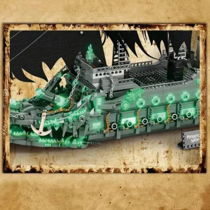 Juego de bloques de construcción de barco fantasma - Imagen 4
