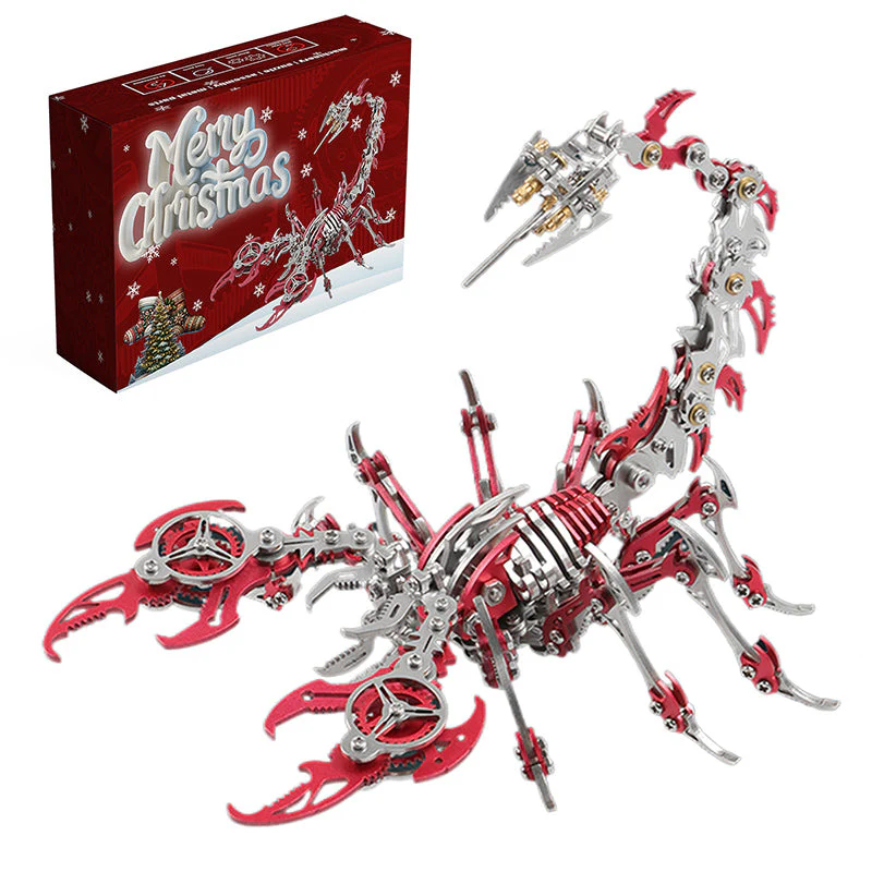 Pack 4 Escorpiones Coloridos Metal 3D - Imagen 4